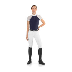 Polo da concorso Florentine Ego7 maniche lunghe donna Marina Blu marino
