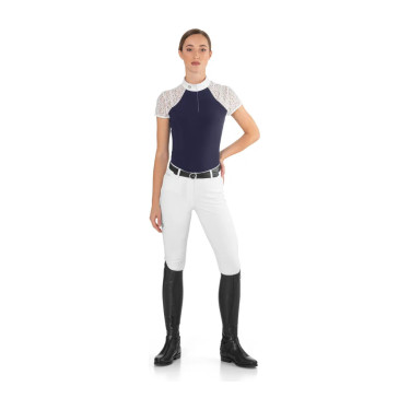Polo da concorso Florentine Ego7 maniche lunghe donna Marina Blu marino