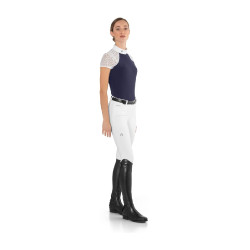 Polo da concorso Florentine Ego7 maniche lunghe donna Marina Blu marino