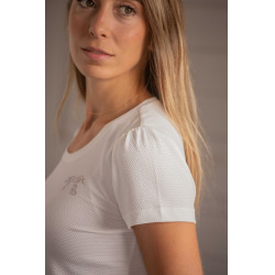 T-shirt Pénélope Techty a maniche corte Ecrù Bianco