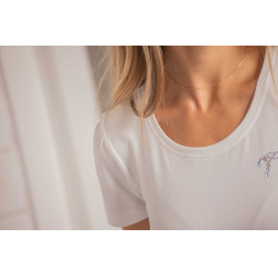 T-shirt Pénélope Techty a maniche corte Ecrù Bianco