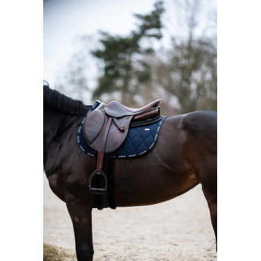 Tappeto GEM Love Blu marino / paillettes