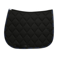 Tappeto GEM Love Nero / blu reale