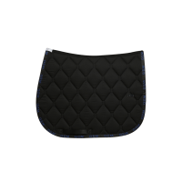 Tappeto GEM Love Nero / blu reale