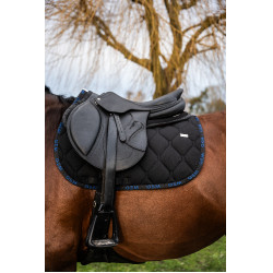 Tappeto GEM Love Nero / blu reale