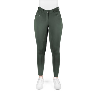 Pantaloni Equithème Carly donna Kaki