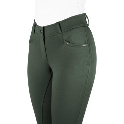 Pantaloni Equithème Carly donna Kaki