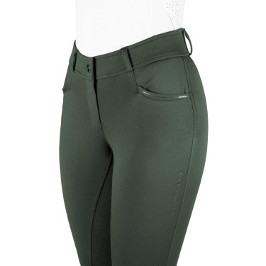 Pantaloni Equithème Carly donna Kaki