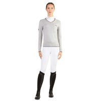 Maglia con scollo a V Ego7 Vic donna Grigio
