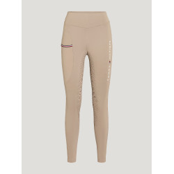 Leggings Tommy Hilfiger Equestrian Elmira donna full grip Beige