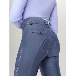 Pantaloni Tommy Hilfiger Equestrian Highland Hybrid donna full grip Indaco délavato Blu