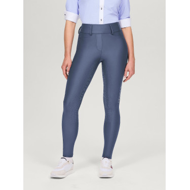 Pantaloni Tommy Hilfiger Equestrian Highland Hybrid donna full grip Indaco délavato Blu