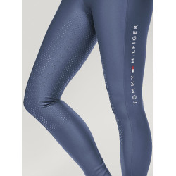 Pantaloni Tommy Hilfiger Equestrian Highland Hybrid donna full grip Indaco délavato Blu