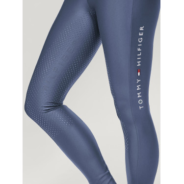 Pantaloni Tommy Hilfiger Equestrian Highland Hybrid donna full grip Indaco délavato Blu