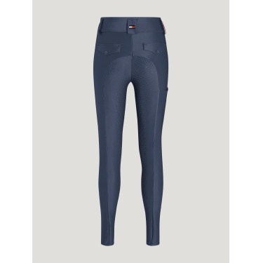 Pantaloni Tommy Hilfiger Equestrian Highland Hybrid donna full grip Indaco délavato Blu