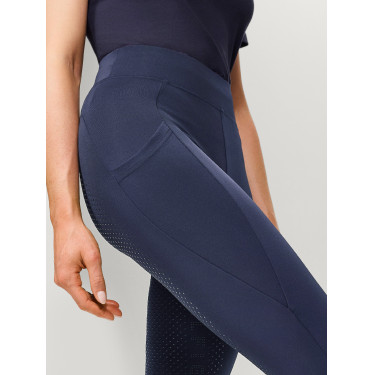 Leggings Tommy Hilfiger Equestrian Amber a vita alta full grip donna Indaco délavato Blu Leggings Tommy Hilfiger Equestrian Amber a vita alta full grip donna Indaco délavato Blu