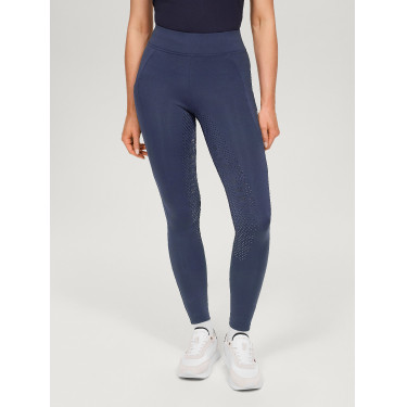 Leggings Tommy Hilfiger Equestrian Amber a vita alta full grip donna Indaco délavato Blu Leggings Tommy Hilfiger Equestrian Amber a vita alta full grip donna Indaco délavato Blu