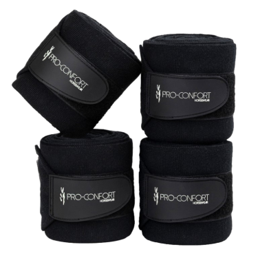Set di 4 fasce da riposo ProConfort Pim Nero