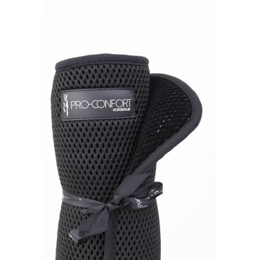 Set di 2 sottobende in rete 3D velluto ProConfort Pilmo Nero