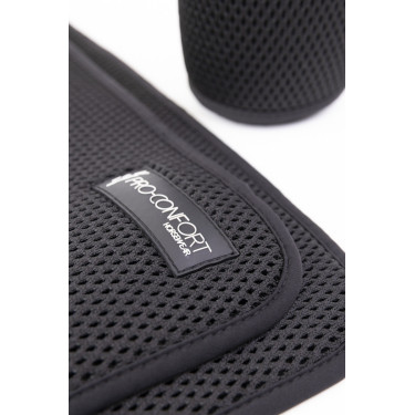 Set di 2 sottobende in rete 3D velluto ProConfort Pilmo Nero