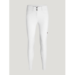 Pantaloni Tommy Hilfiger Equestrian Lea grip al ginocchio donna Bianco ottico