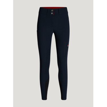 Pantaloni Tommy Hilfiger Equestrian Lea grip al ginocchio donna Cielo del deserto Blu