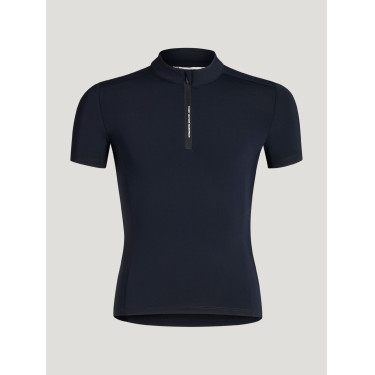 Polo da allenamento Palma Tommy Hilfiger Equestrian 1/4 Zip Young Rider a maniche corte Cielo del deserto Blu