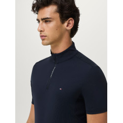 Polo da allenamento Rialto Tommy Hilfiger Equestrian 1/4 zip maniche corte uomo Cielo del deserto Blu Polo da allenamento Rialto Tommy Hilfiger Equestrian 1/4 zip maniche corte uomo Cielo del deserto Blu