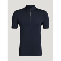 Polo da allenamento Rialto Tommy Hilfiger Equestrian 1/4 zip maniche corte uomo Cielo del deserto Blu Polo da allenamento Rialto Tommy Hilfiger Equestrian 1/4 zip maniche corte uomo Cielo del deserto Blu