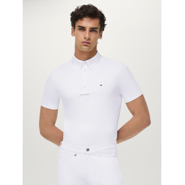Polo da concorso Alex Tommy Hilfiger Equestrian a maniche corte uomo Bianco ottico Polo da concorso Alex Tommy Hilfiger Equestrian a maniche corte uomo Bianco ottico