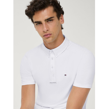 Polo da concorso Alex Tommy Hilfiger Equestrian a maniche corte uomo Bianco ottico Polo da concorso Alex Tommy Hilfiger Equestrian a maniche corte uomo Bianco ottico