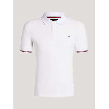 Polo a maniche corte Davis Tommy Hilfiger Equestrian uomo Bianco ottico Polo a maniche corte Davis Tommy Hilfiger Equestrian uomo Bianco ottico