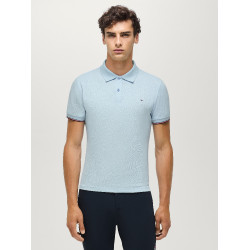 Polo a maniche corte Davis Tommy Hilfiger Equestrian uomo Blu tenue