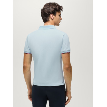 Polo a maniche corte Davis Tommy Hilfiger Equestrian uomo Blu tenue