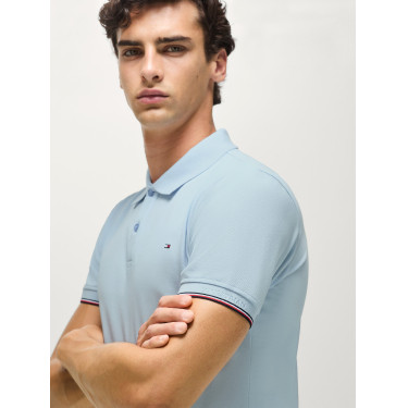 Polo a maniche corte Davis Tommy Hilfiger Equestrian uomo Blu tenue