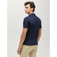 Polo tecnico Fresco Tommy Hilfiger Equestrian a maniche corte da uomo Cielo del deserto Blu