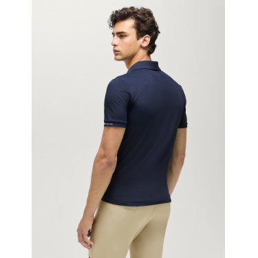 Polo tecnico Fresco Tommy Hilfiger Equestrian a maniche corte da uomo Cielo del deserto Blu Polo tecnico Fresco Tommy Hilfiger Equestrian a maniche corte da uomo Cielo del deserto Blu