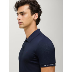Polo tecnico Fresco Tommy Hilfiger Equestrian a maniche corte da uomo Cielo del deserto Blu Polo tecnico Fresco Tommy Hilfiger Equestrian a maniche corte da uomo Cielo del deserto Blu
