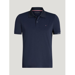 Polo tecnico Fresco Tommy Hilfiger Equestrian a maniche corte da uomo Cielo del deserto Blu Polo tecnico Fresco Tommy Hilfiger Equestrian a maniche corte da uomo Cielo del deserto Blu