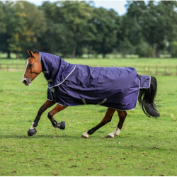 Coperta Bucas Atlantic Exclusive 150 g con copricollo Marina / blu