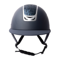 Casco da equitazione con ornamento in cristallo Horze Arix II Grigio fumo