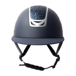 Casco da equitazione con ornamento in cristallo Horze Arix II Grigio fumo