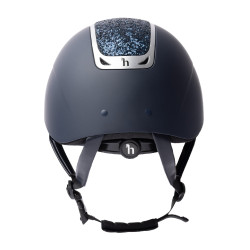 Casco da equitazione con ornamento in cristallo Horze Arix II Grigio fumo