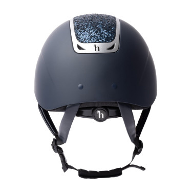 Casco da equitazione con ornamento in cristallo Horze Arix II Grigio fumo