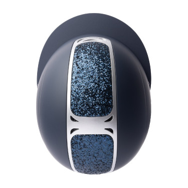Casco da equitazione con ornamento in cristallo Horze Arix II Grigio fumo