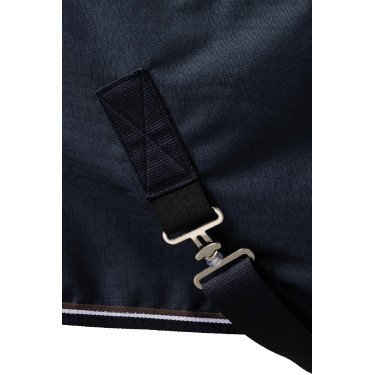 Coperta da esterno Glasgow con fodera in pile ed elementi riflettenti Horze Mirtillo Grigio