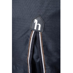 Coperta da esterno Glasgow con fodera in pile ed elementi riflettenti Horze Mirtillo Grigio