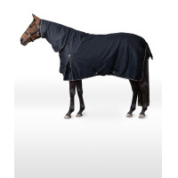Coperta leggera da esterno Glasgow con copricollo Horze Mirtillo Grigio