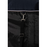 Coperta leggera da esterno Glasgow con copricollo Horze Blu scuro