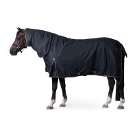 Coperta da esterno con copricollo Glasgow 100 g pony Horze Mirtillo Grigio